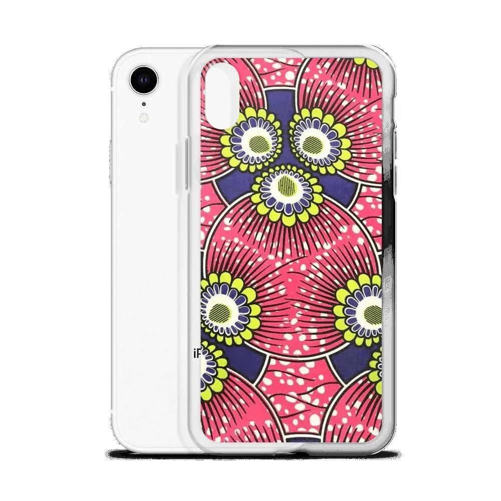 Pink African Print  iPhone Case
