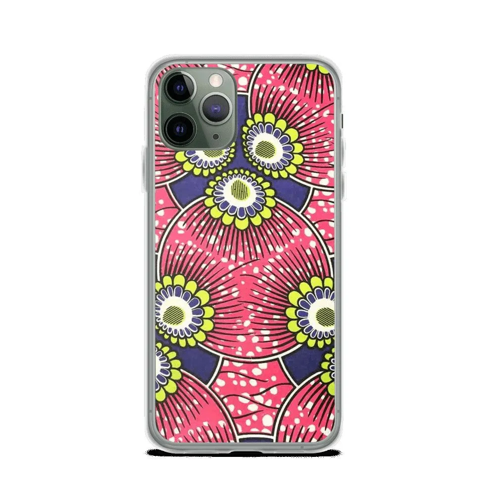 Pink African Print  iPhone Case