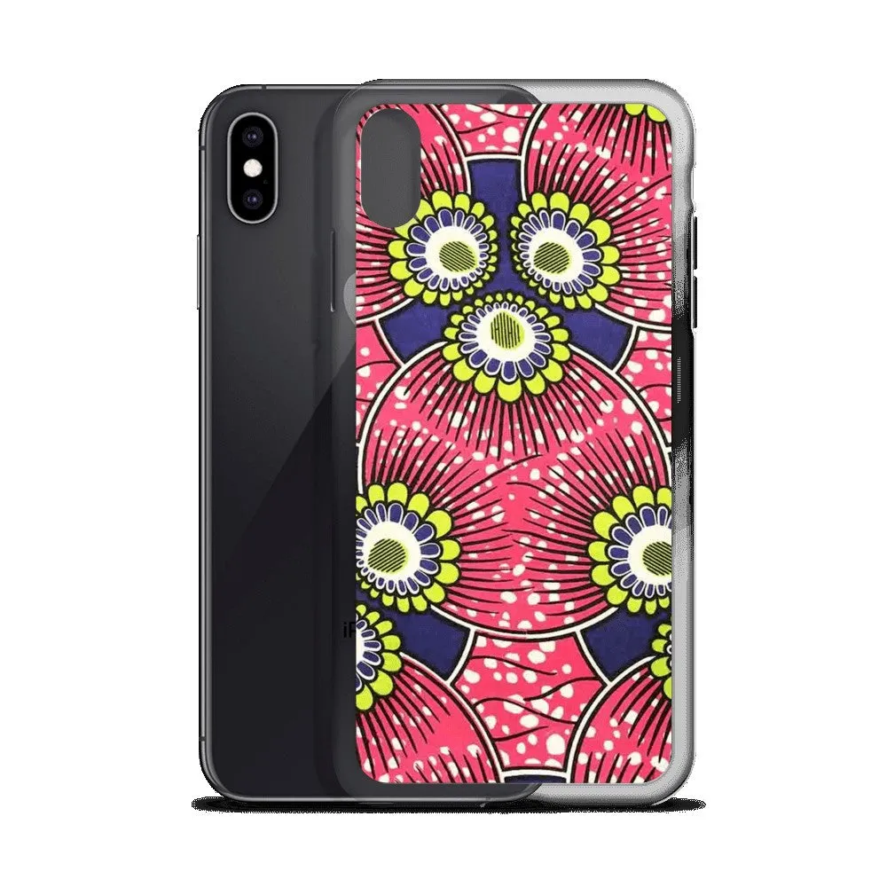 Pink African Print  iPhone Case